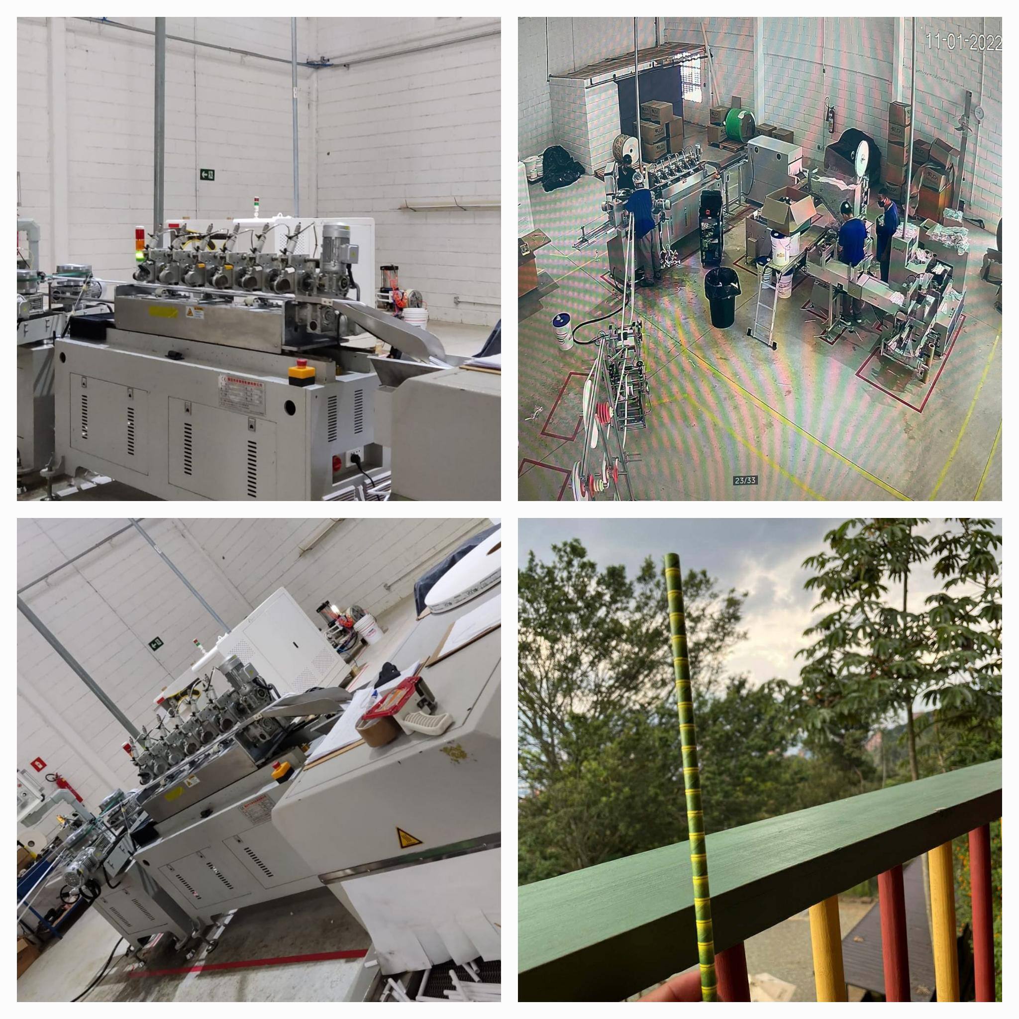 Paper straw production line